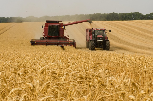 Autonomous tractor in field